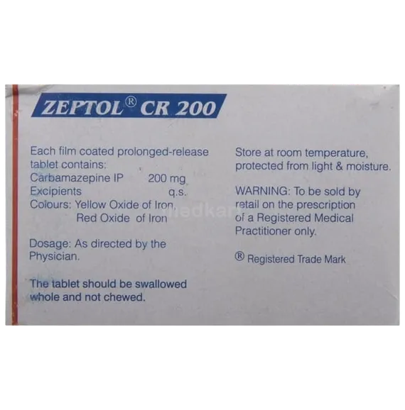zeptol cr 200mg tablet 10's